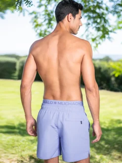 Heren Zwembroek Paars + Gratis Microfiber boxershort