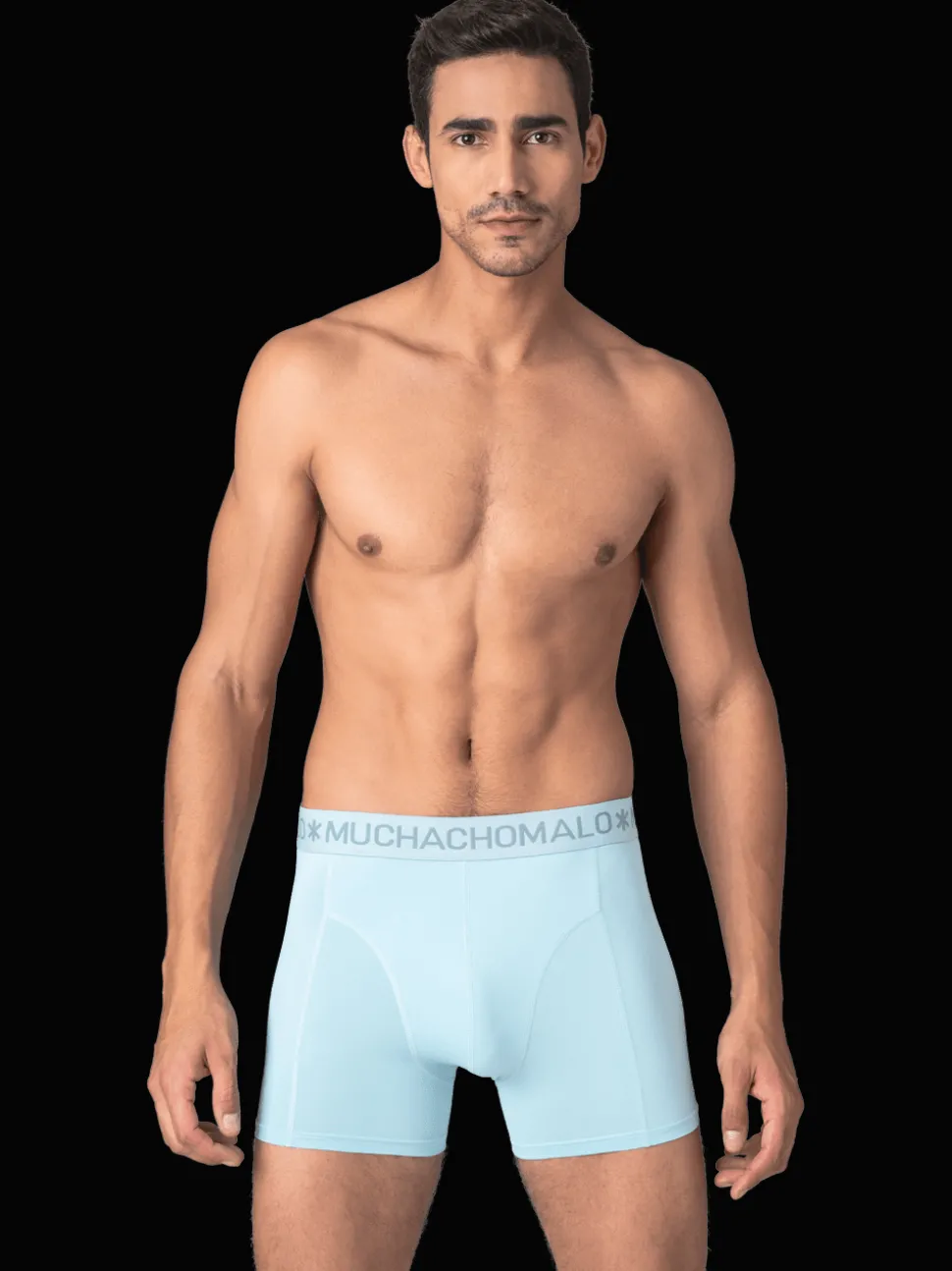 Heren Zwembroek Print Lichtblauw + Gratis Microfiber boxershort