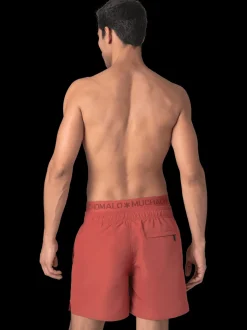 Heren Zwembroek Rood + Gratis Microfiber boxershort