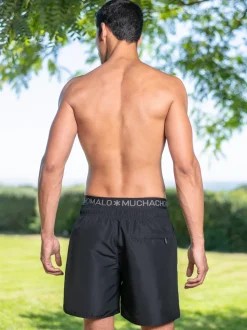 Heren Zwembroek Zwart + Gratis Microfiber boxershort