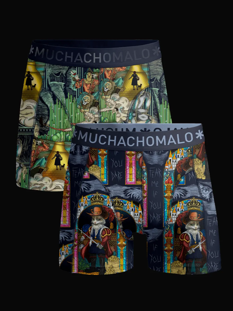 Jongens 2-pack Boxershorts Pussboots Wizardoz