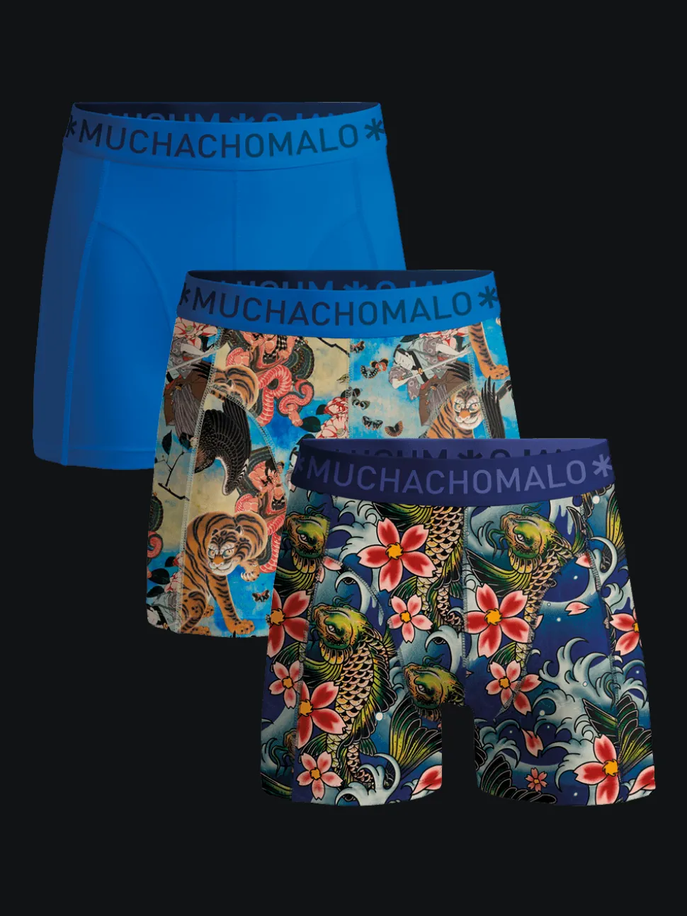 Jongens 3-pack Boxershorts Irezumi