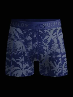 Jongens Strakke Zwembroek Print Blauw