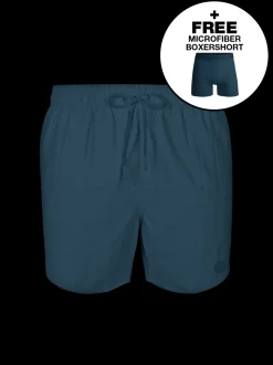 Jongens Zwembroek Blauw + Gratis Microfiber boxershort