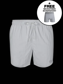 Jongens Zwembroek Grijs + Gratis Microfiber boxershort