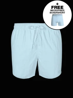 Jongens Zwembroek Lichtblauw + Gratis Microfiber boxershort
