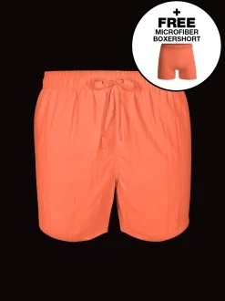 Jongens Zwembroek Oranje + Gratis Microfiber boxershort