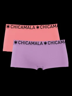 Meisjes 2-pack Boxershorts Effen