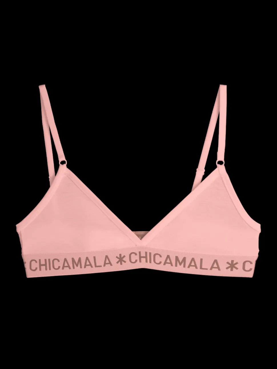 Meisjes 1-pack Triangle Top Effen Pastelc
