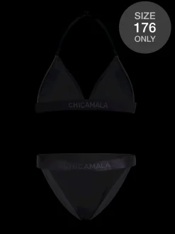 Meisjes Triangle Top bikini Effen