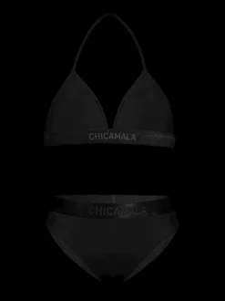 Meisjes Triangle Top bikini Effen